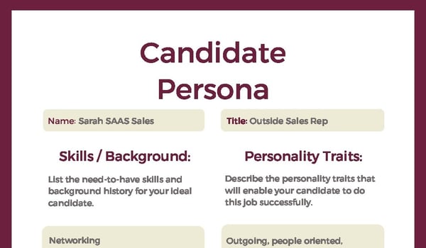 Candidate Persona Template